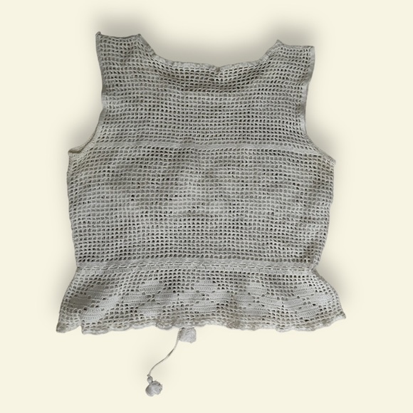 Vintage white vest - Picture 2 of 2